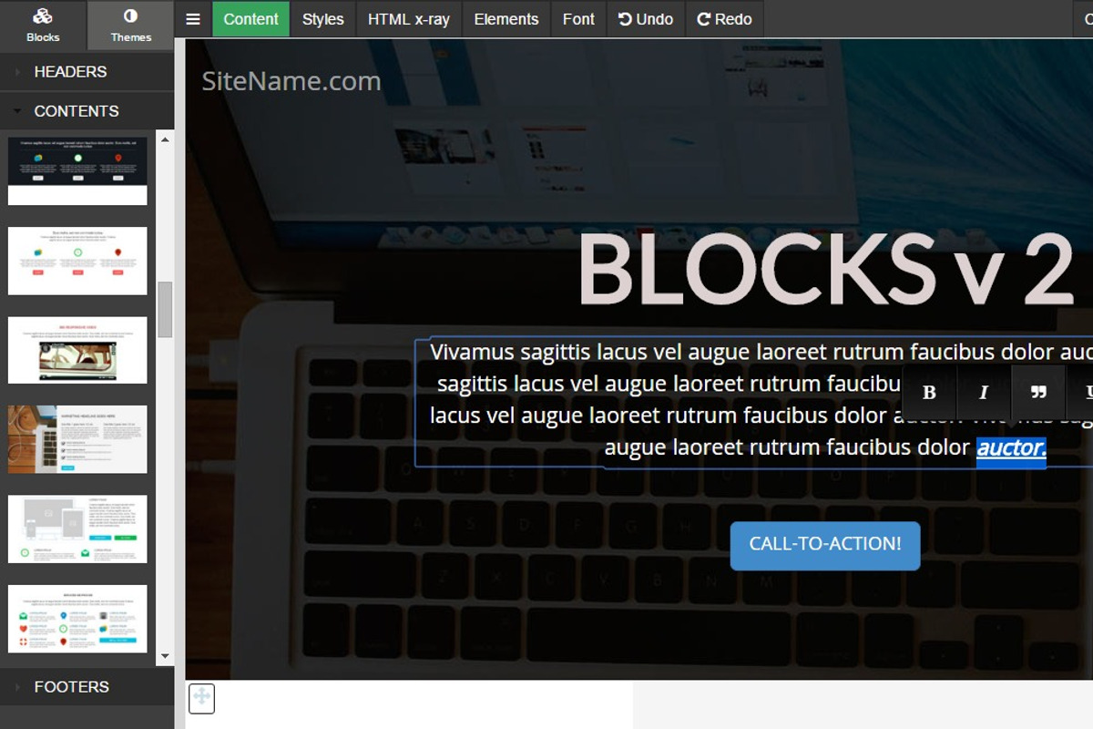 Bootstrap 3 drag-n-drop BLOCKS, a Bootstrap Template by Bootstraptor (Photo 7 of 7)