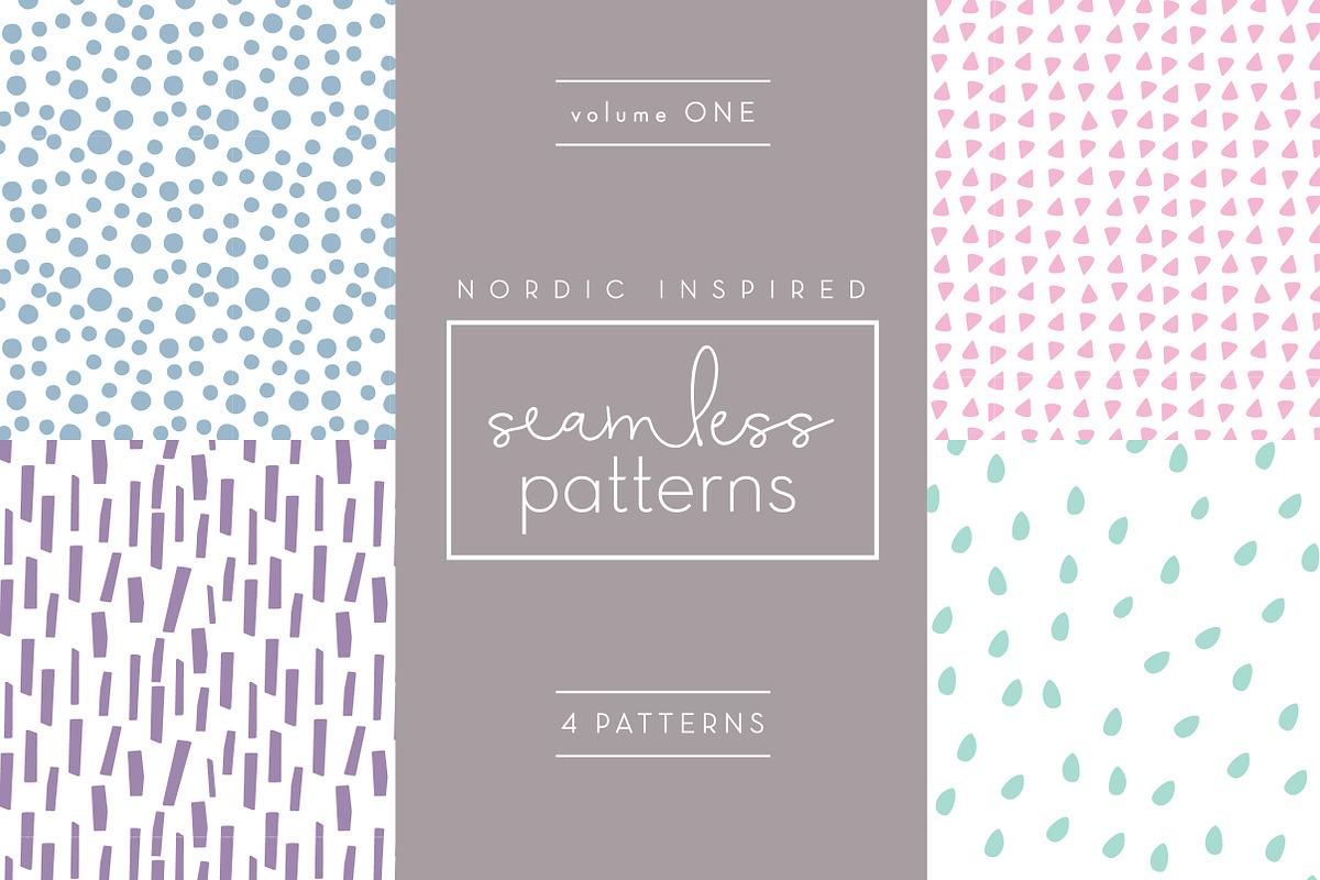 Nordic Seamless Patterns - Vol 1, a Pattern Graphic by Kanga & Moose (Photo 1 of 5)