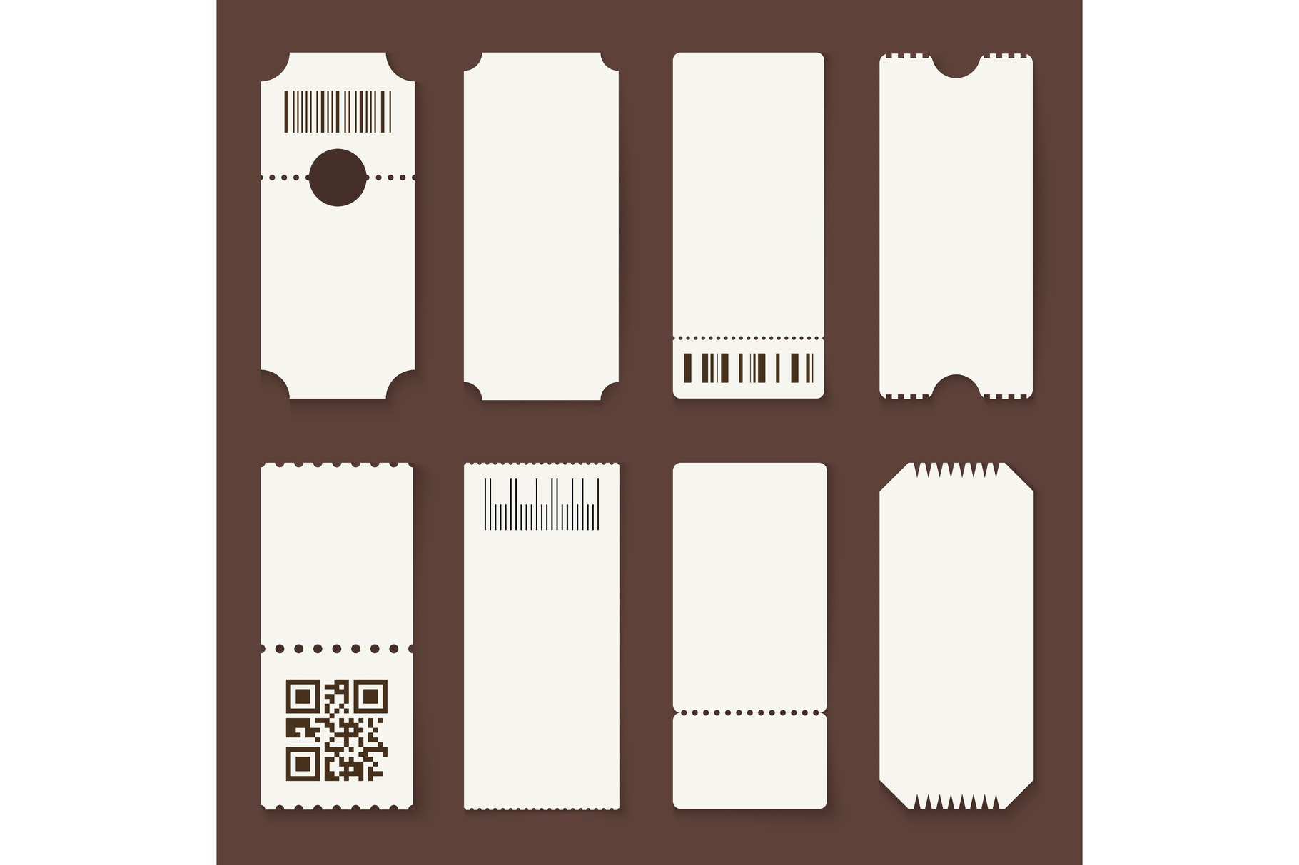 Blank Tickets Concert Theater Or by Yummybuum  Creative Market