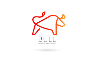 Bull logo, a Branding & Logo Template by Logocreative