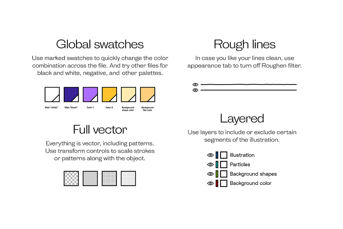 Polydrome - Dynamic illustration set, an Illustration by Growww (Photo 2 of 5)