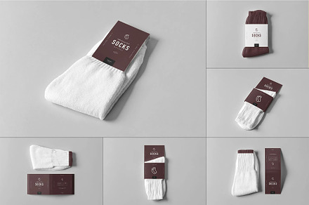 Socks Package Mock-up, a Product Mockup by zippypixelstudio