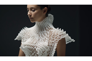 clothing 3d printed clothes ai, an Abstract Photo by pikepicture