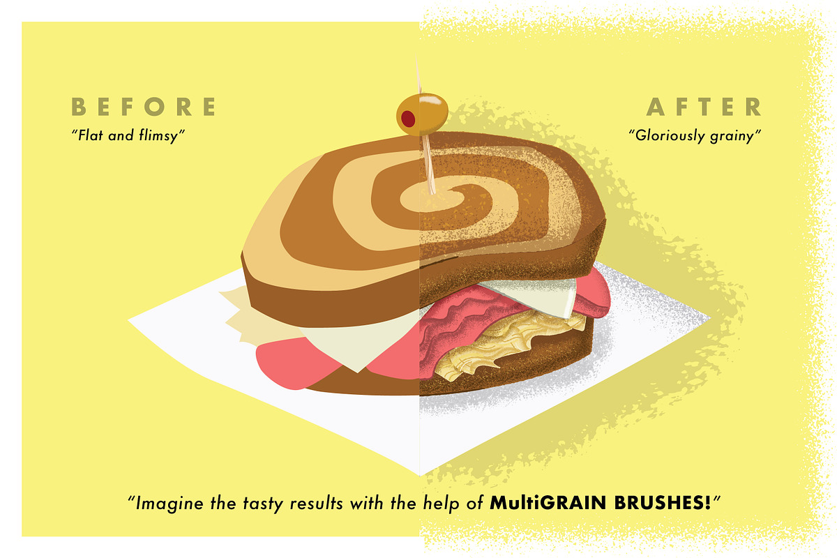 MultiGRAIN Brushes for Illustrator, a Brush Add-On by StudioWorks (Photo 2 of 15)