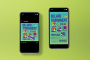 Y2K Billiard Tournament Flyer Set, a Flyer Template by graphicook (Thumbnail 3 of 3)
