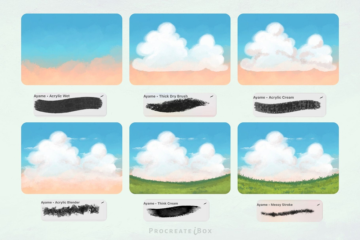 MochiBox Acrylic Procreate Brushes, a Brush Add-On by ProcreateiBox (Photo 5 of 7)
