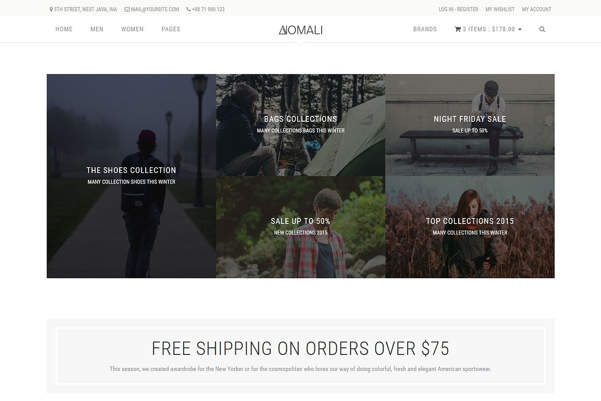 Anomali - Responsive HTML Template, a Bootstrap Template by N_thirteen (Photo 2 of 2)