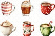 Cute Christmas Hot Cocoa Cup Clipart, an Illustration by Black Bird Studio (Thumbnail 2 of 6)