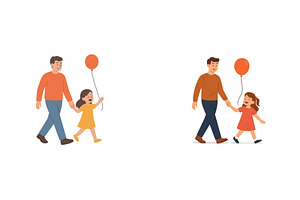 Joyful moments of a father and, a Nature Photo by ZinetroN