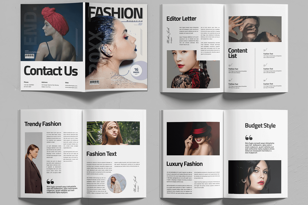 Fashion Magazine, a Magazine Template by MightyDesign (Photo 2 of 6)