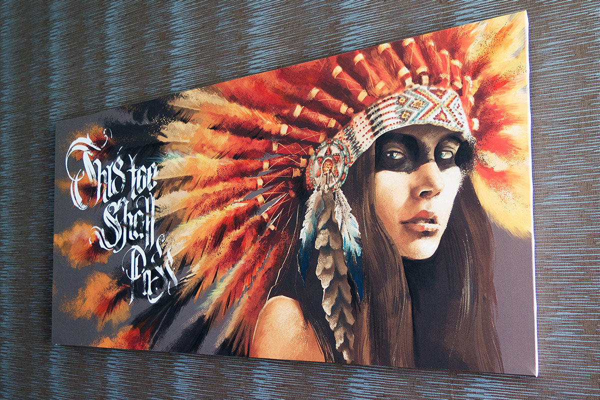 Indian woman in headdress, a Person Illustration by Infinity Creativity (Photo 2 of 3)