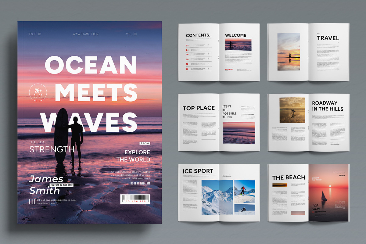 Portfolio Magazine Layout, a Magazine Template by ContestDesign (Photo 1 of 3)