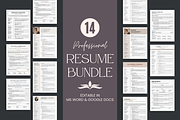 Resume Template Bundle, a Resume Template by bonadigitals (Thumbnail 1 of 8)