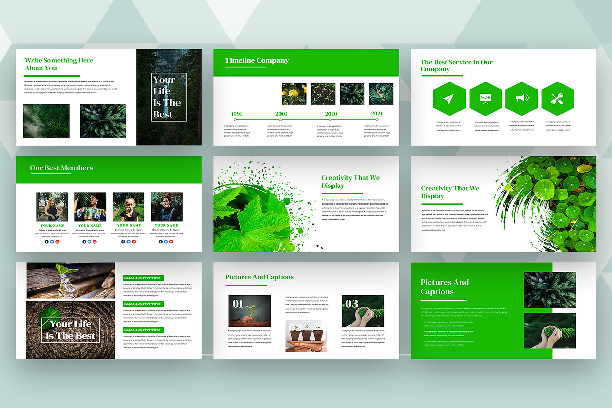 Natural - Powerpoint Template, a Presentation Template by UnicodeID