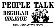 People Talk JNL, a Serif Font by Jeff Levine Fonts (Thumbnail 1 of 5)