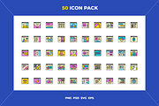 Web layout icons, an Outline Icon by Wencory (Thumbnail 1 of 2)