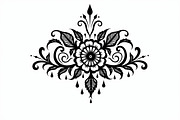 Floral Circle Decorative Art, an Illustration by yasushie (Thumbnail 6 of 9)