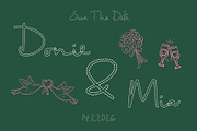 CS Wardine Dashed, a Script Font by Craft Supply Co. (Thumbnail 6 of 8)