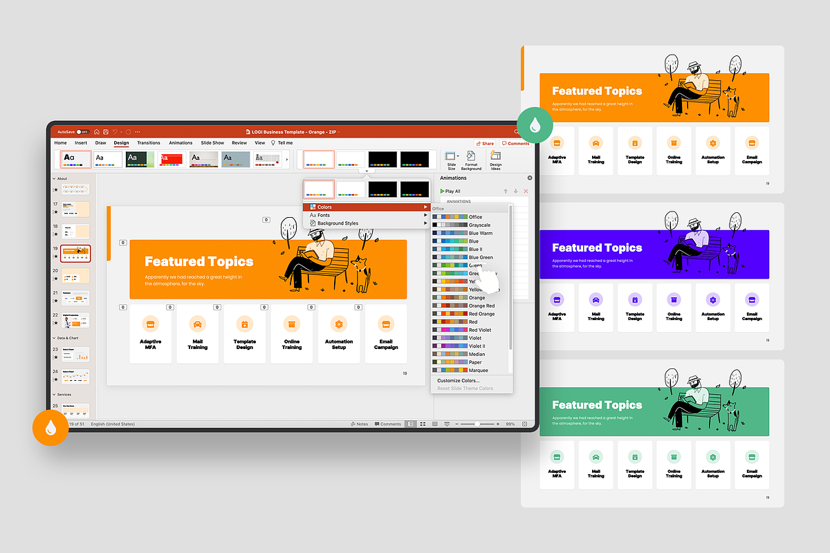 LOGI-Business Presentation Template, a Presentation Template by UDEA Store (Photo 10 of 15)