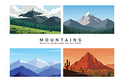 8 Mountain Nature Landscape Vector, a Sport Illustration by jongcreative (Thumbnail 1 of 3)