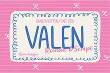 Valen - Handwritten Font Duo