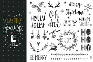 Season's greetings | Lettering set