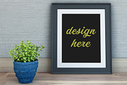 Concrete Wall Frame Mockup, a Print Template by desgiant (Thumbnail 3 of 4)