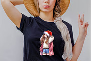 Christmas Fashion Girl Sublimation C, an Illustration by SVGArt (Thumbnail 6 of 8)