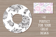 Floral Sketch Seamless Textures, a Pattern Graphic by kisikoida (Thumbnail 3 of 4)