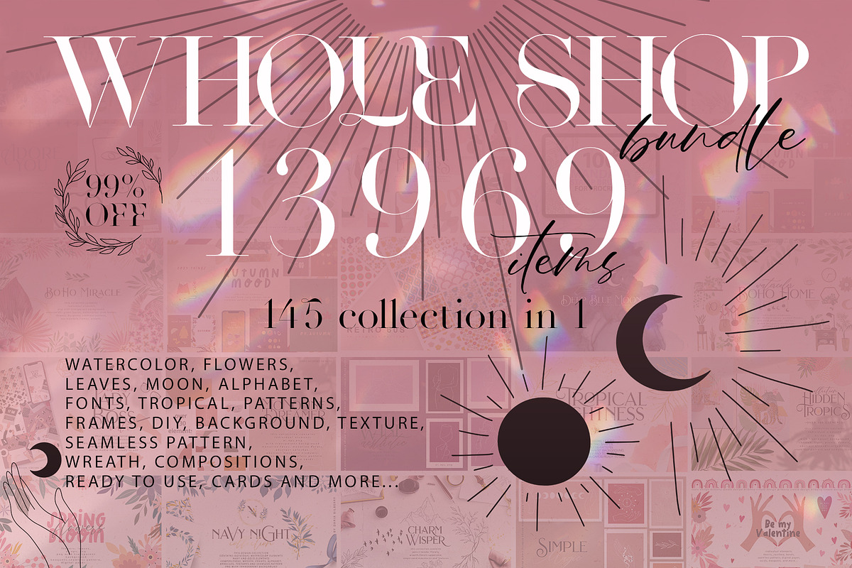 WHOLE SHOP 13969 BUNDLE, an Object Illustration by BilberryCreates (Photo 1 of 70)