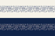 Blue Indian Block Print: Border, a Pattern Graphic by StabuLaRasa illustration (Thumbnail 14 of 16)