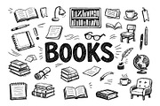 Hand Drawn Elements for a book theme, an Object Graphic by VIVAT Design Studio (Thumbnail 1 of 3)