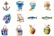 Coquette Coastal Summer Clipart, an Illustration by Designworld (Thumbnail 4 of 8)