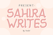 Sahira Writes - Cute Playful Font, a Handwritten Font by KiddoGlyphs Studio (Thumbnail 1 of 4)