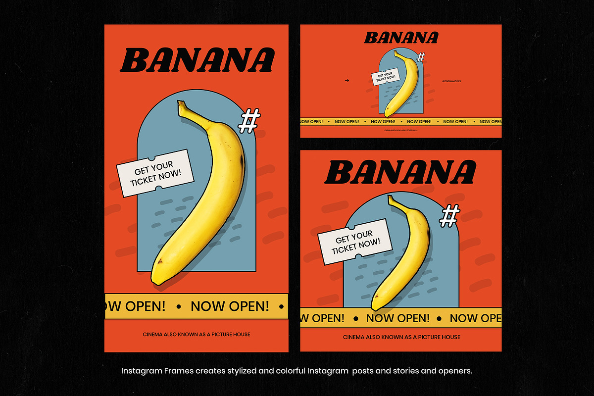 Retro Instagram Frames, a Social Media Template by Pixflow (Photo 5 of 11)