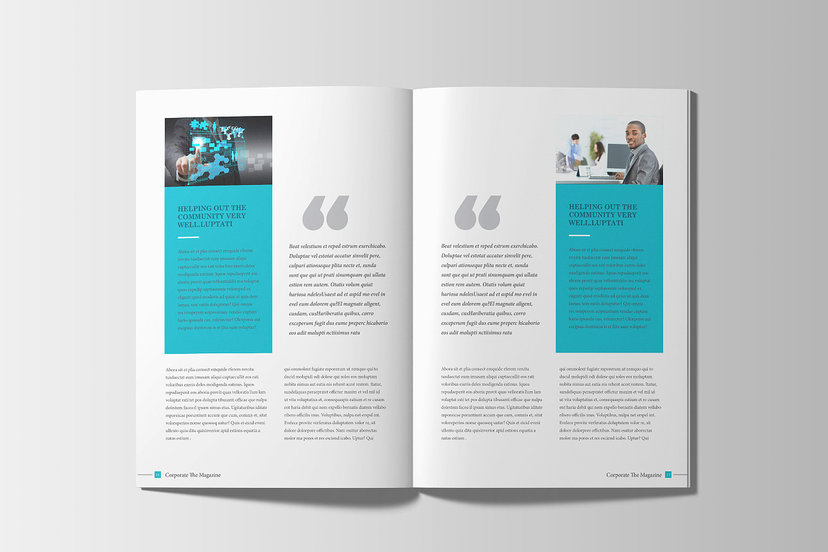 Corporate Business Magazine Template, a Magazine Template by Layout Design (Photo 8 of 13)