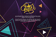 Glitter Script Font, a Script Font by Debut Studio (Thumbnail 2 of 7)