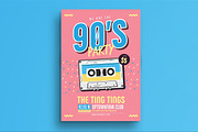 90's Music Party, a Flyer Template by Guuver (Thumbnail 1 of 3)