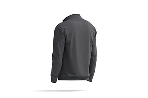 Black Quarter Zip Sweater 3D Model