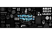 Glitch trendy shapes collection, an Illustration by SergeyBitos (Thumbnail 1 of 6)