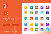 25 Future of Work Icons, a Solid Icon by IconBunny (Thumbnail 1 of 2)