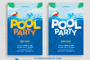 Pool Party Flyer, a Flyer Template by DesignWorkz (Thumbnail 1 of 2)