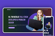 Natalie – Developer Portfolio HTML, a HTML Template by TemplatesJungle (Thumbnail 1 of 3)