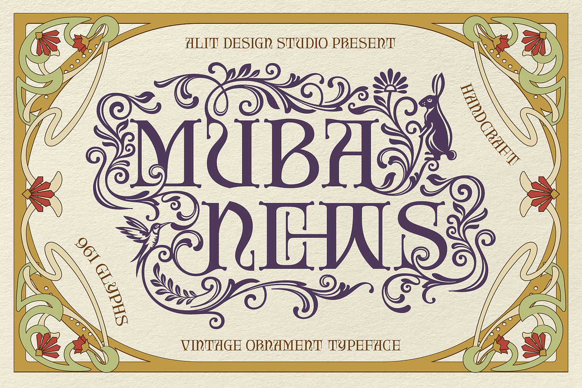 Muba News Typeface, a Serif Font by alit design (Photo 1 of 20)