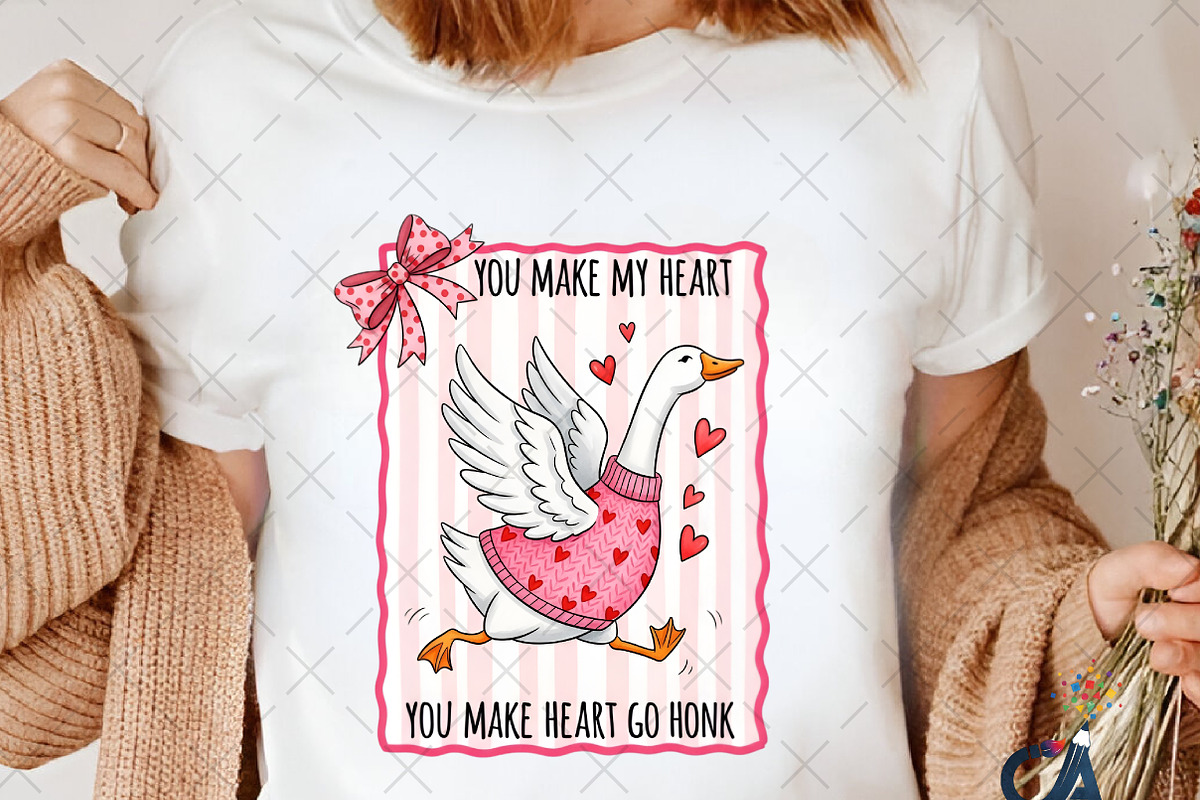 Funny Valentine Goose Go Hong Png, an Illustration by Creative Art (Photo 5 of 6)