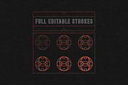 45 VINTAGE ROUND LOGOS, an Object Graphic by 2DFUNS (Thumbnail 2 of 8)