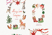 Vintage Christmas Illustrations, a Decorative Illustration by whiteheartdesign (Thumbnail 7 of 22)