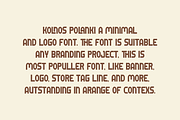 Kolnos Polanki - Modern Sans Font, a Sans Serif Font by Iqsiart Studio (Thumbnail 3 of 8)
