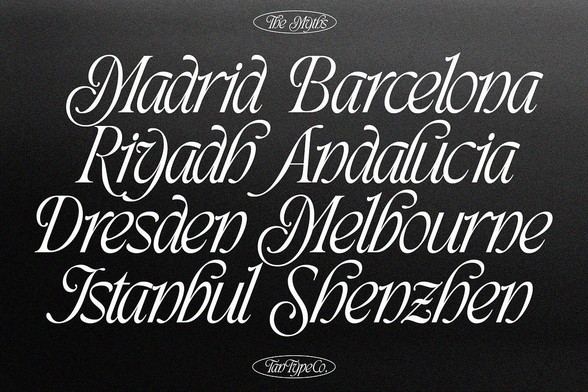 TAN - THE MYTHS, a Font by TanType (Photo 4 of 16)