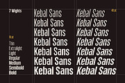 Kebal Sans - Condensed Font, a Sans Serif Font by Graptail (Thumbnail 3 of 19)